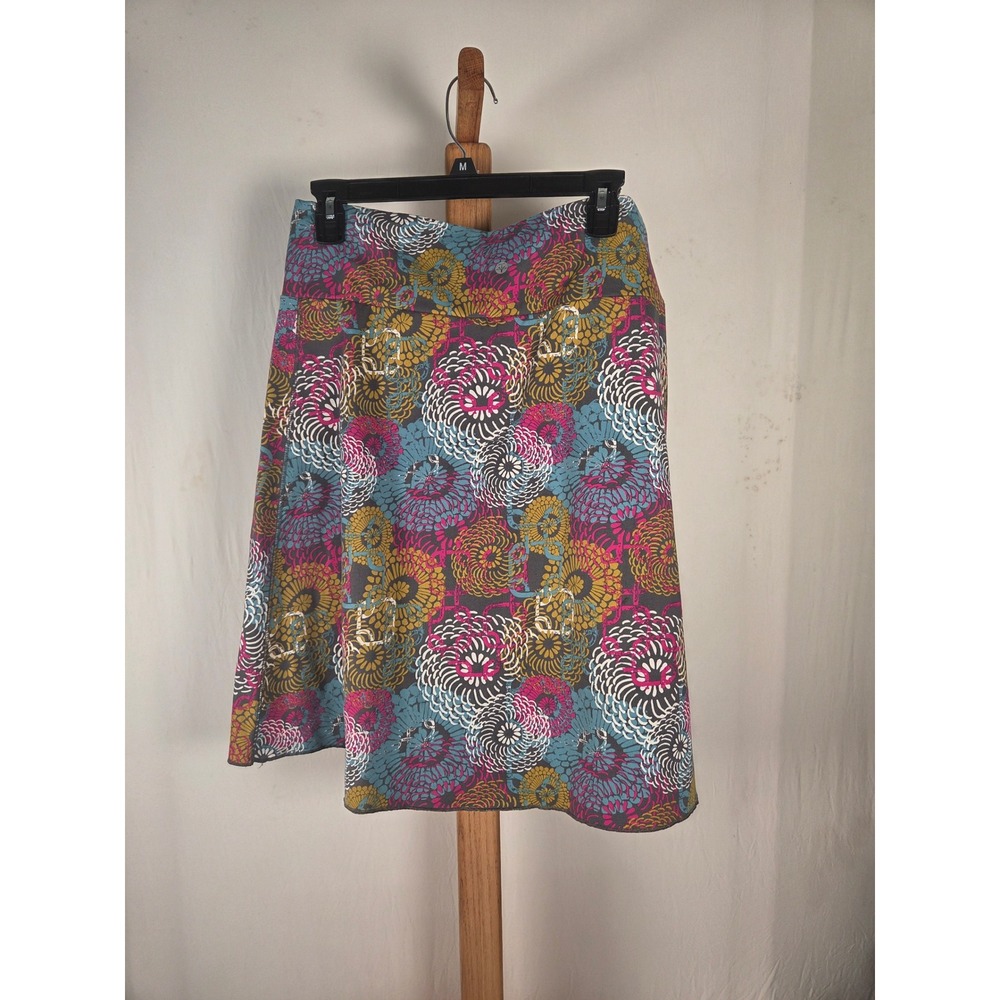 Soybu Womens Floral Medallion Activewear Skirt Size Medium Pink Teal Recycled
